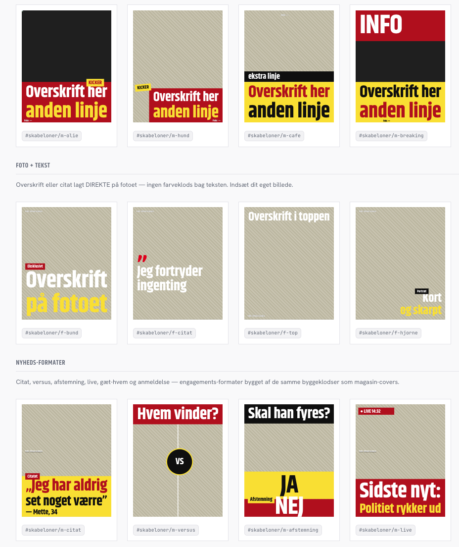 App: Visuel kortgenerator